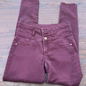 Maroon Jeans